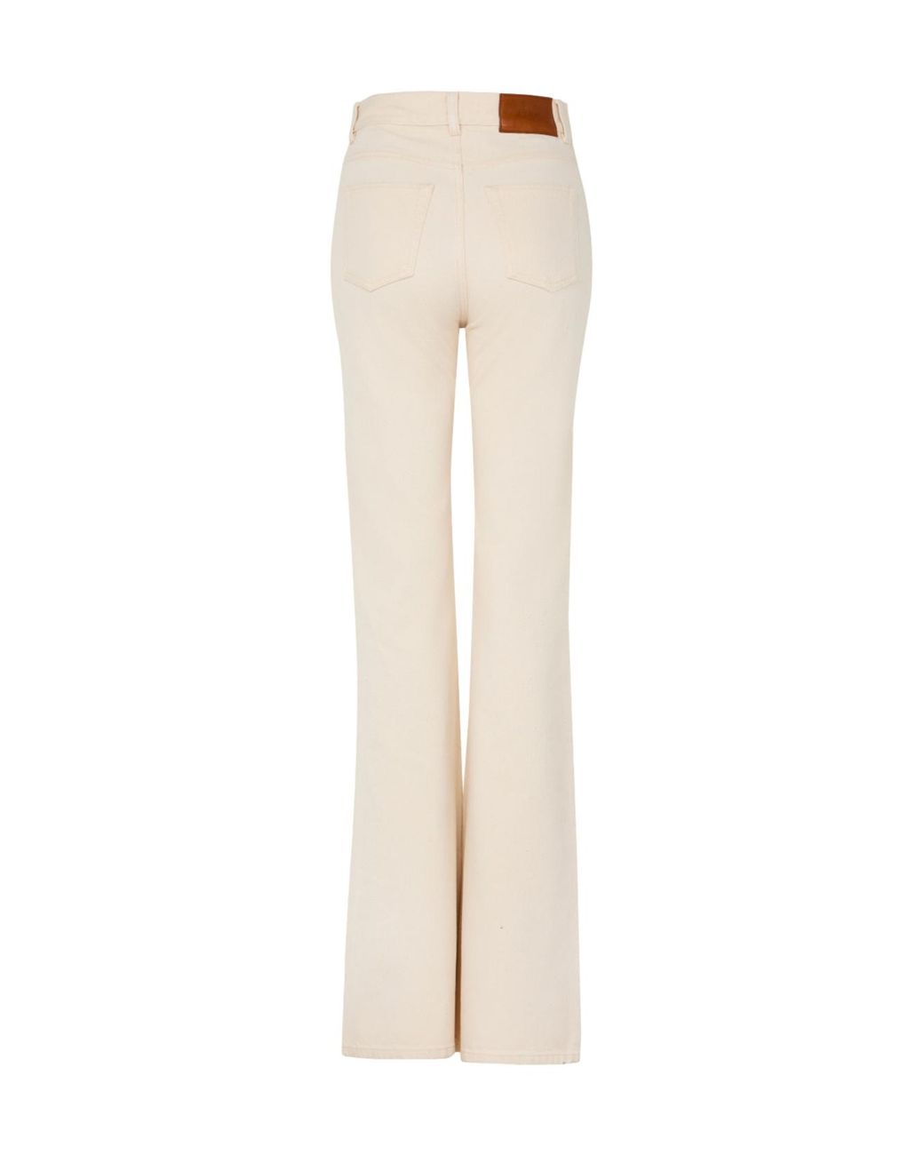 Chloé White Chloé High-Waisted Flared Jeans
