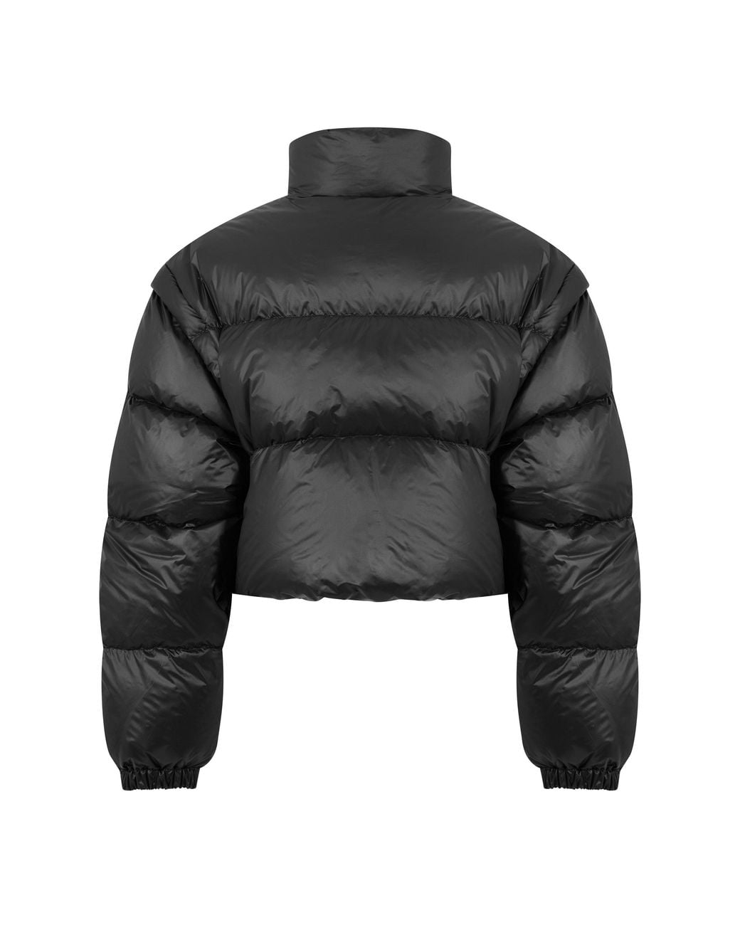 Prada Black Stand-Collar Short Down Jacket