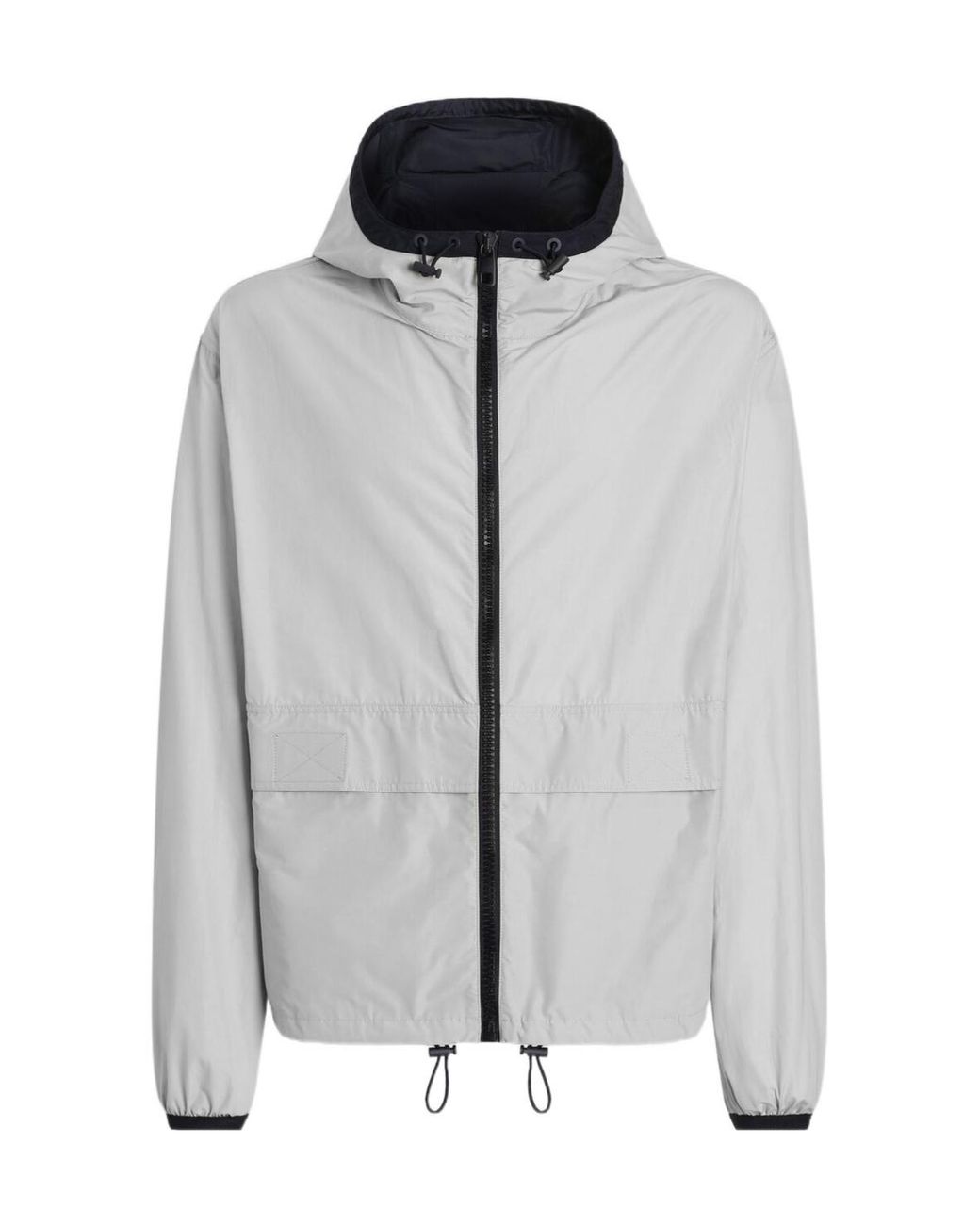 Dolce & Gabbana Gray Hooded Zip Jacket for men