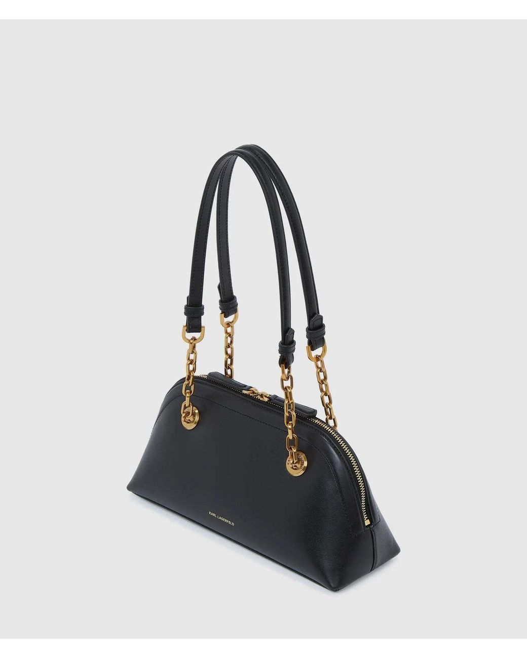 Karl Lagerfeld Black Small K/Autograph Shoulder Bag