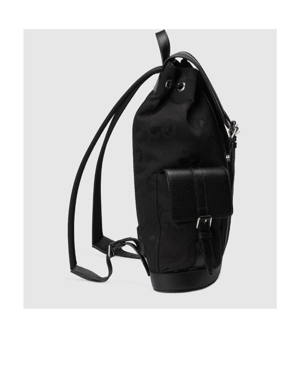 Gucci Black Jumbo Gg Backpack for men