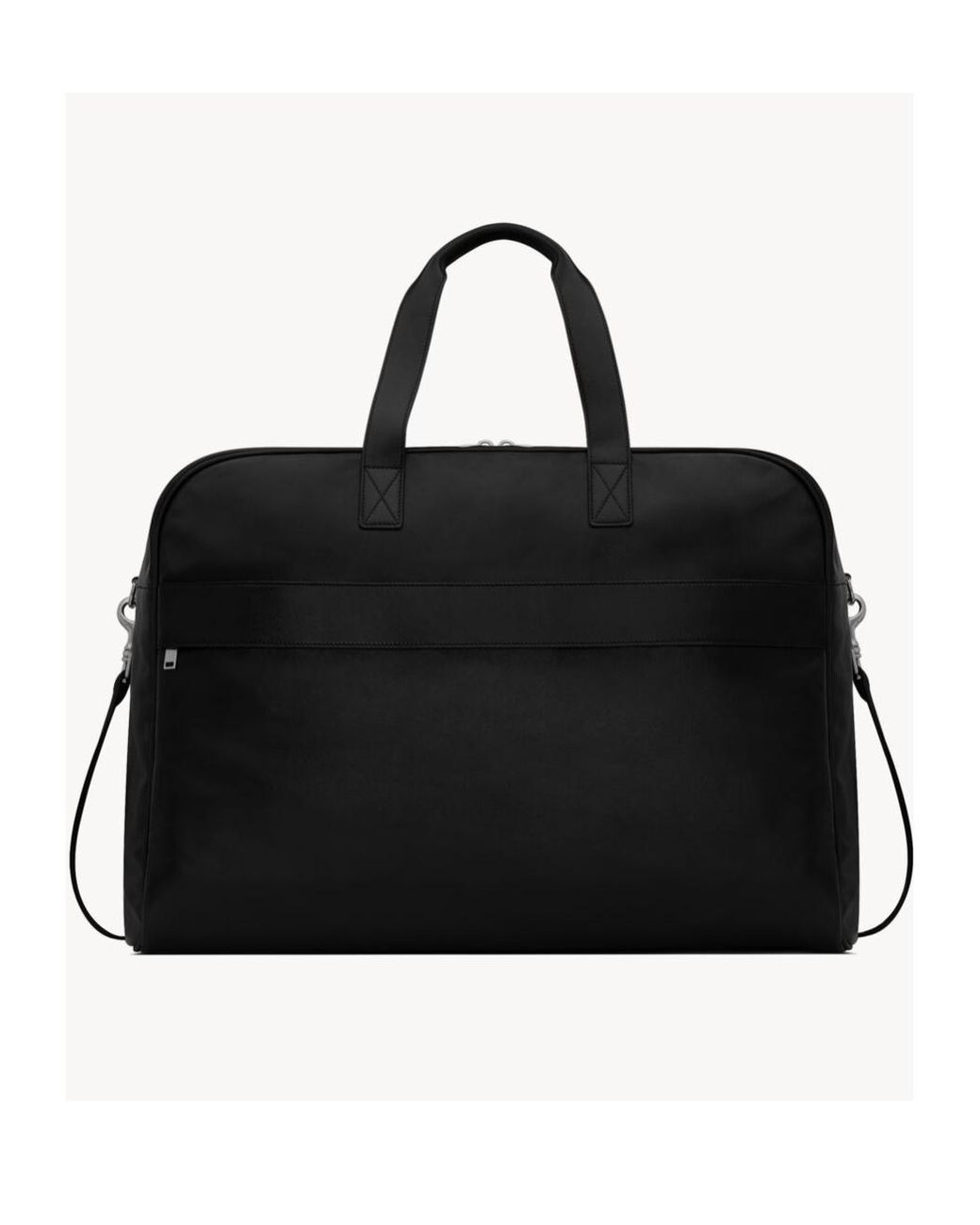 Saint Laurent Black Camp Maxi Duffle Bag for men