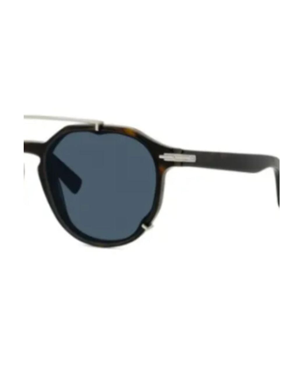 Dior Blue Tortoiseshell-Effect Pantos Sunglasses for men