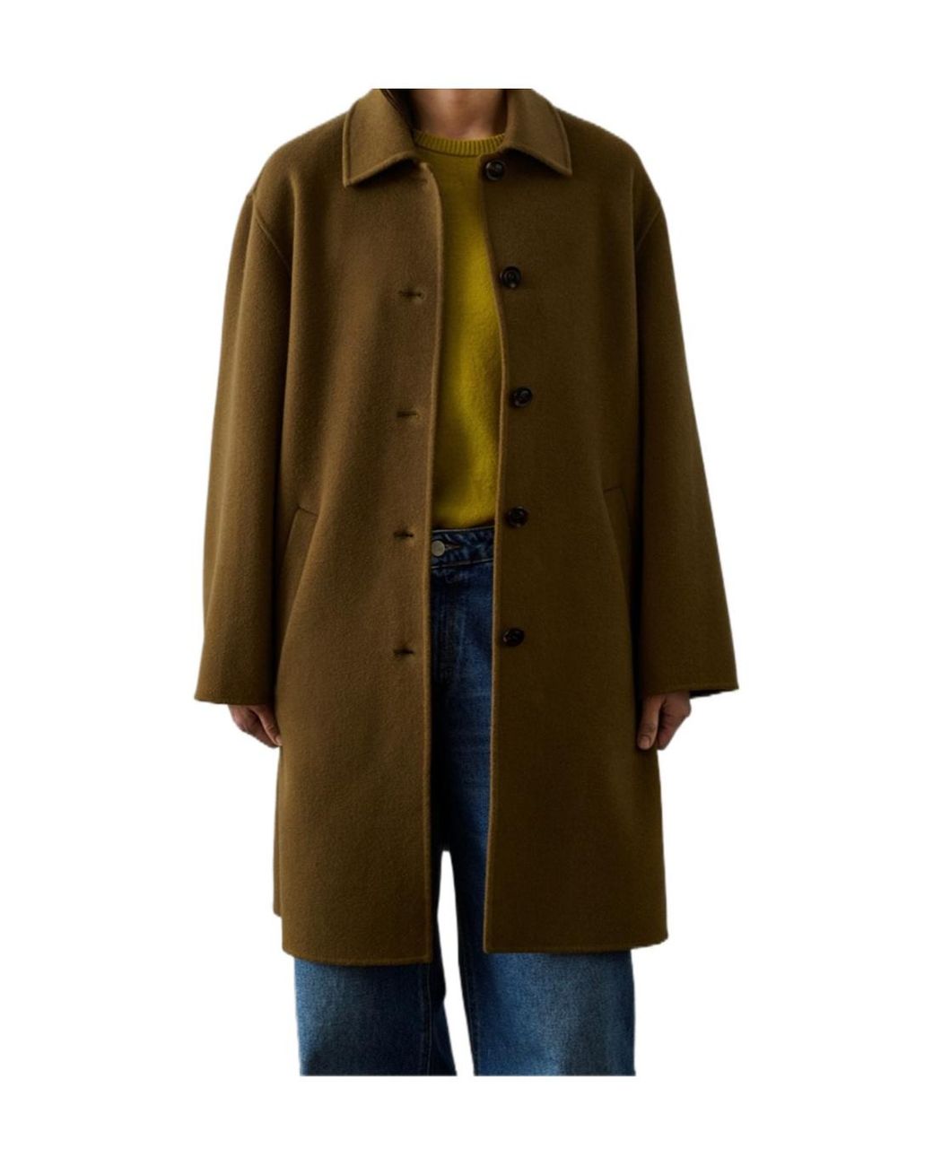 Soeur Green Single-Breasted Coat