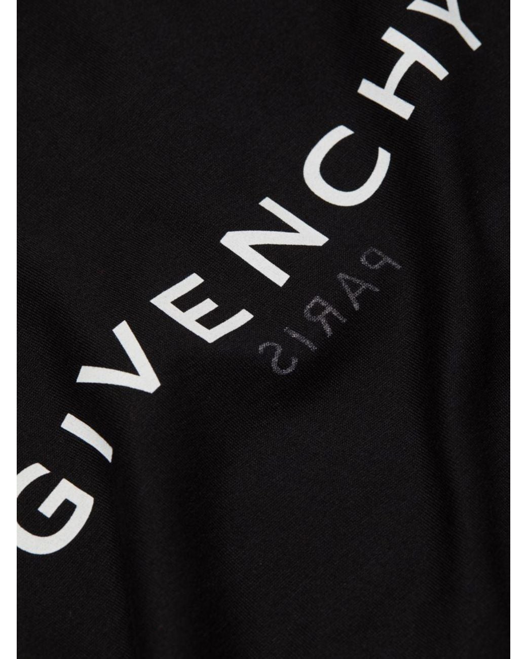 Givenchy Black Logo Printed Crewneck T-Shirt for men