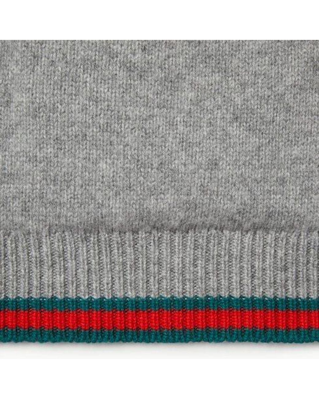 Gucci Gray Web Detailed Cardigan