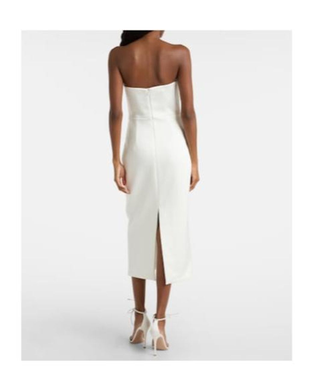 Rebecca Vallance White Xanthe Embellished Midi Dress