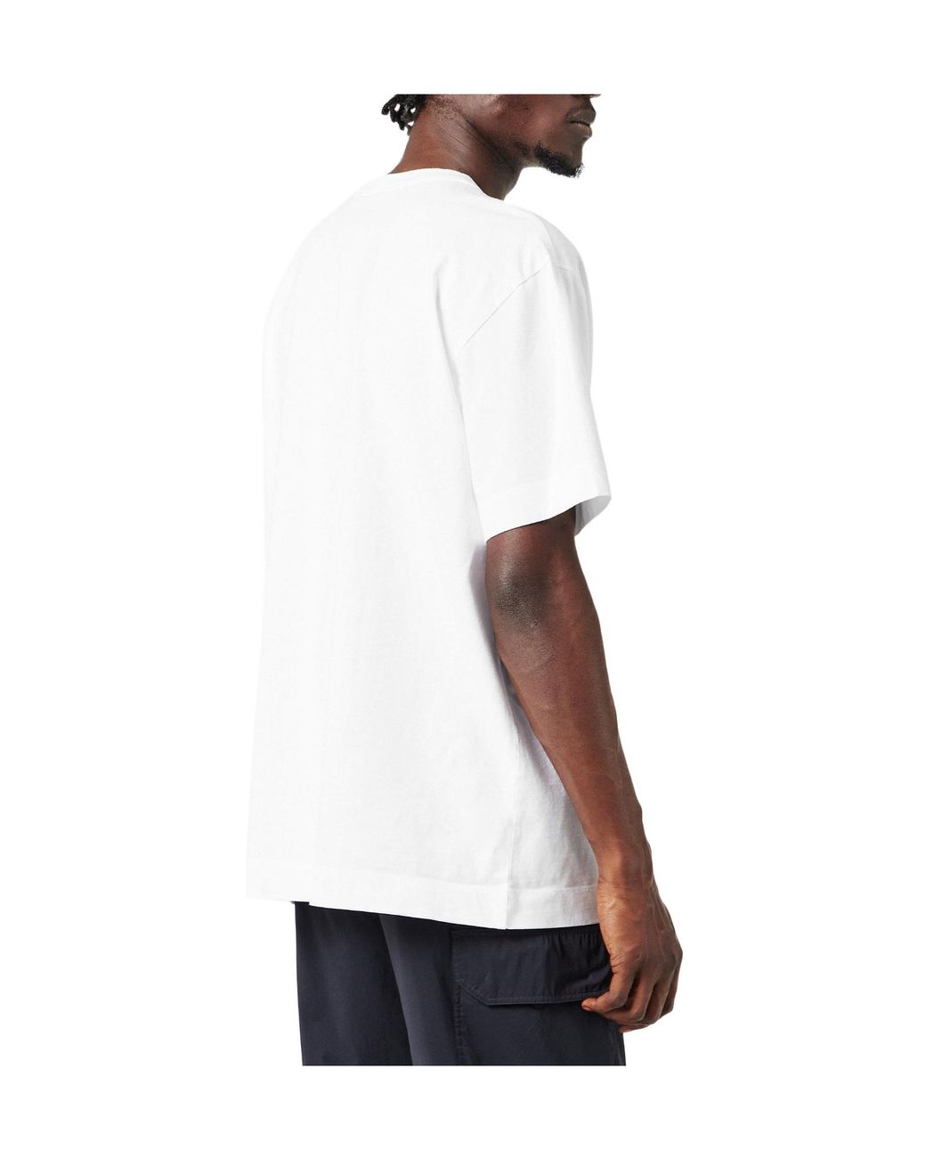 Canada Goose White Classic Embroidered Logo Shortsleeve Tshirt for men