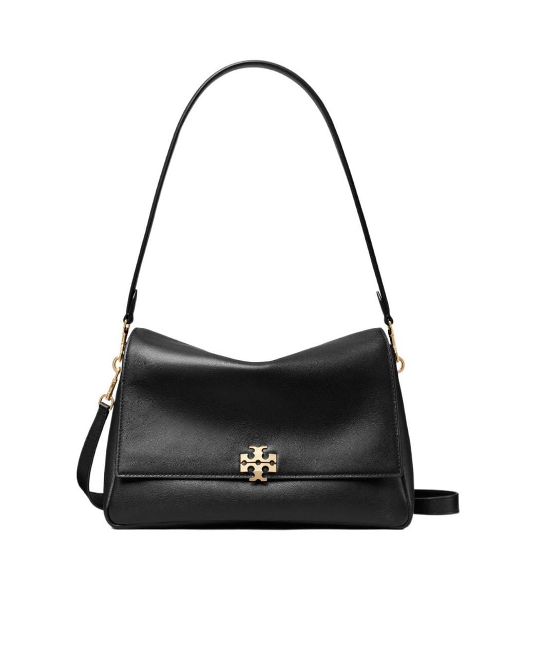 Tory Burch Black Kira Logo Plaque Shoulder Bag
