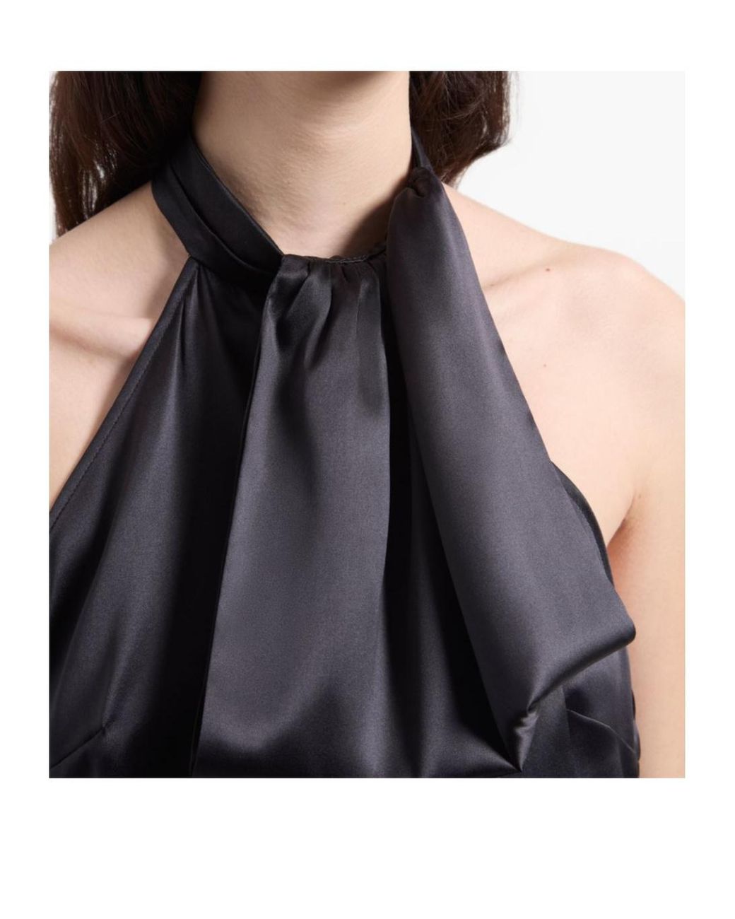 Nina Ricci Black Halterneck Draped Sleeveless Top