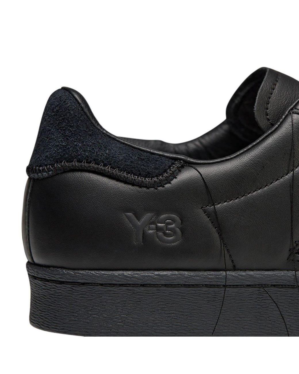 Y-3 Black Solid-Color Sneakers for men