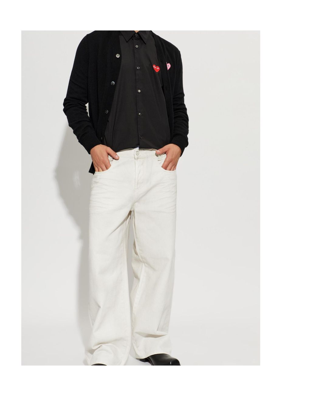 COMME DES GARÇONS PLAY Black Long-Sleeved Shirt for men