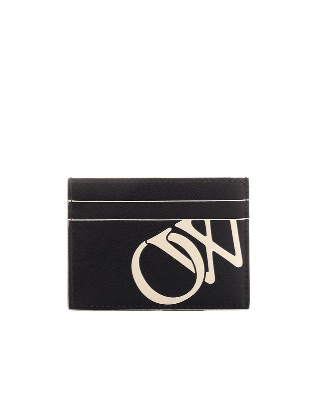 Off-White c/o Virgil Abloh Black Logo Printed Cardholder for men