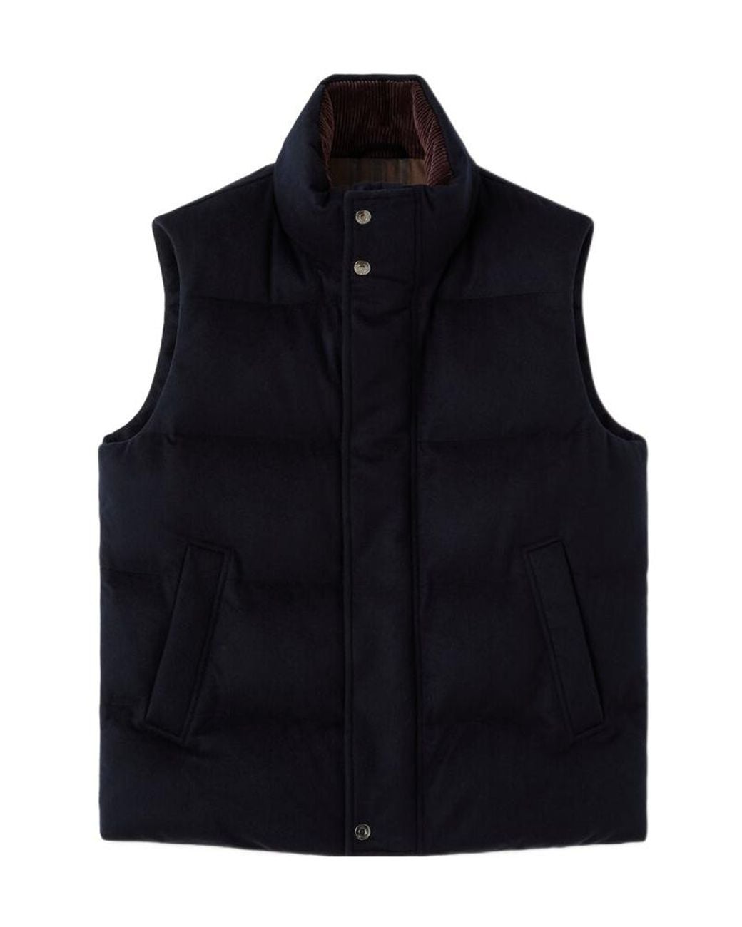 Loro Piana Black Giulio Padded Vest for men