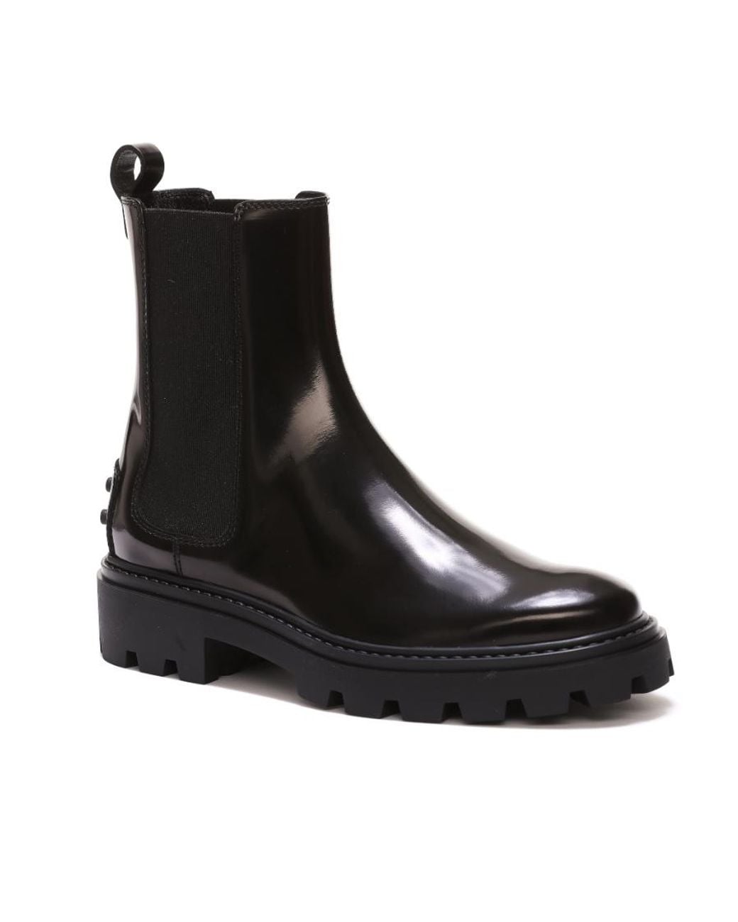 Tod's Black Studded Chelsea Slip-On Boots
