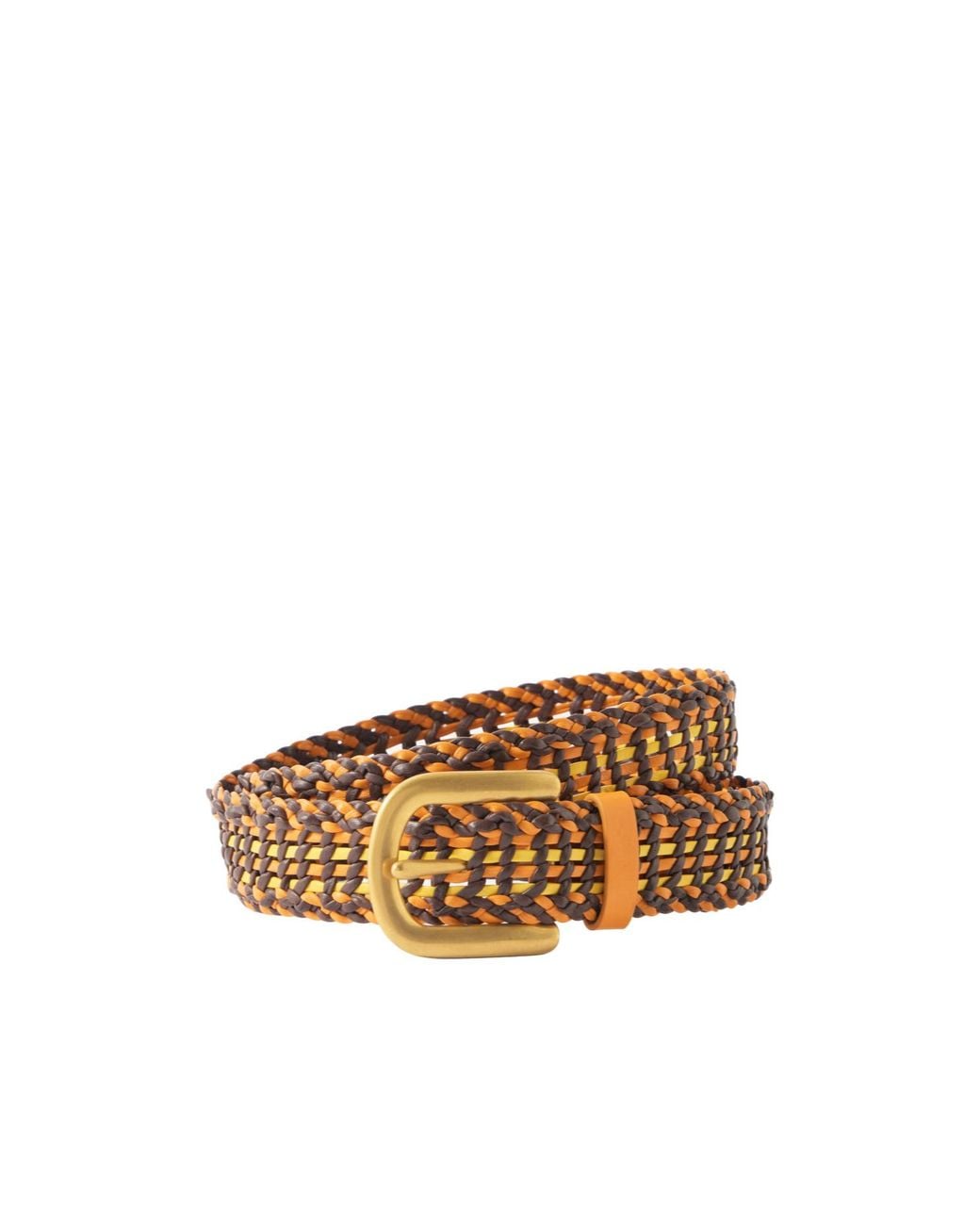 Gabriela Hearst Brown Woven Leather Waist Belt