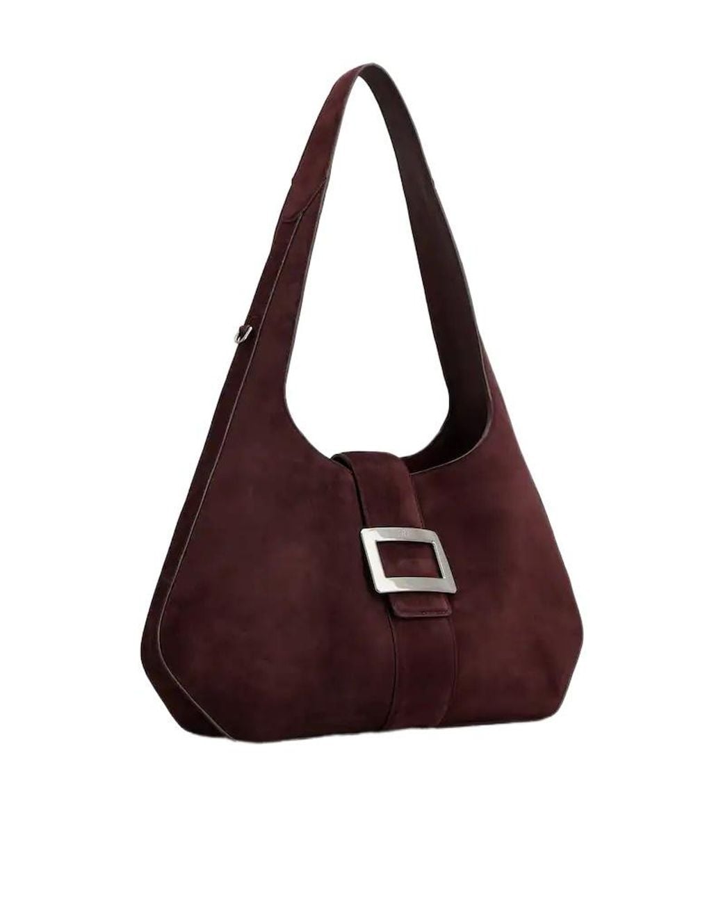 Roger Vivier Purple Belle Vivier Small Hobo Bag