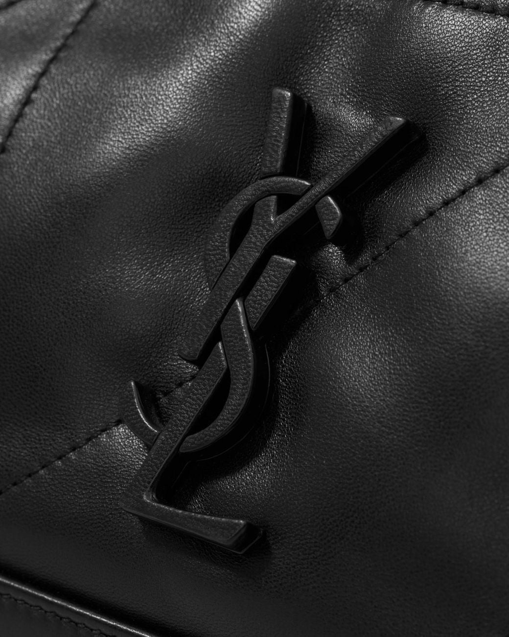 Saint Laurent Black Small Jamie Carré Rive Gauche Quilted Leather Tote Bag