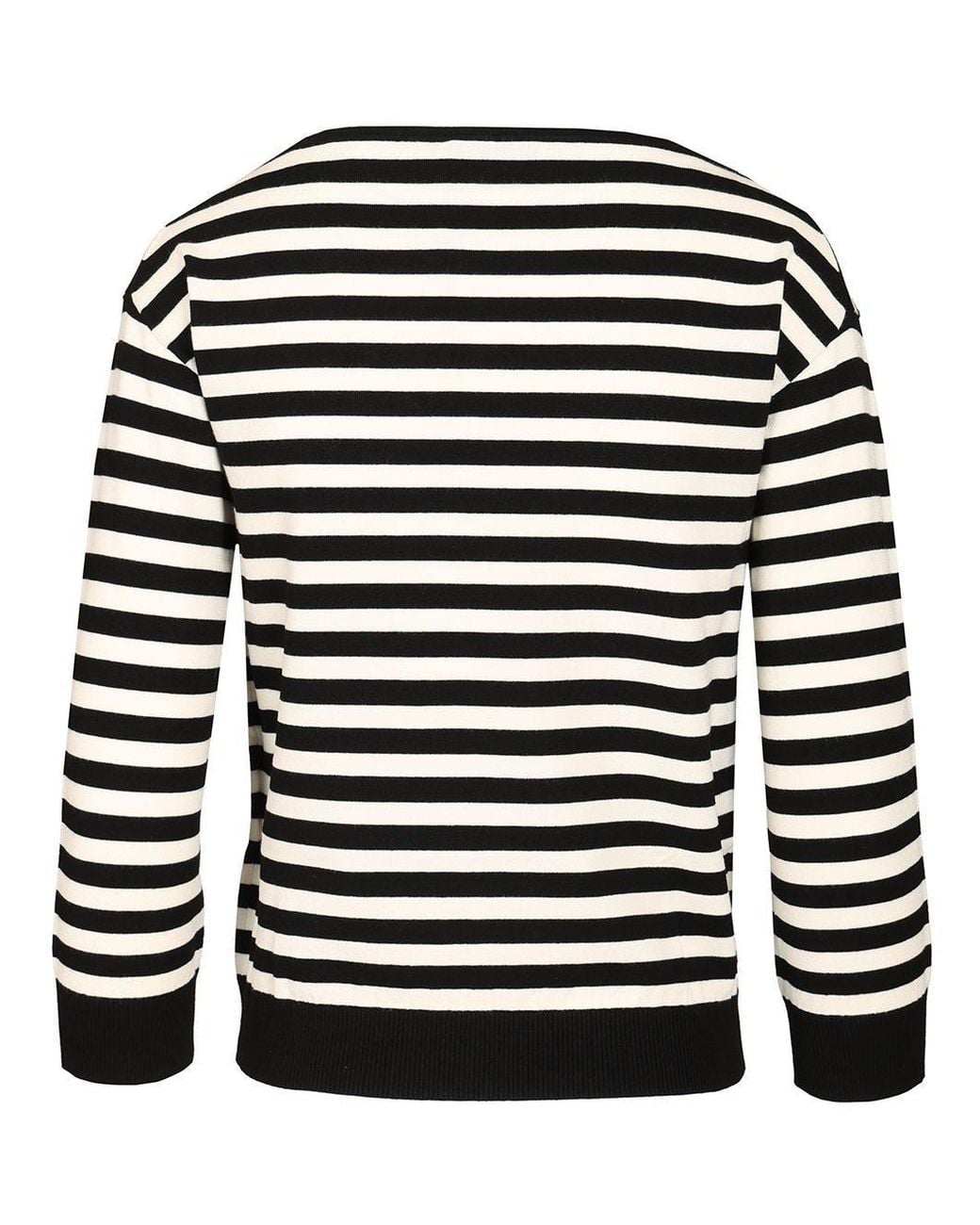 Weekend by Maxmara Black Striped Boat Neck Knitted Jumper