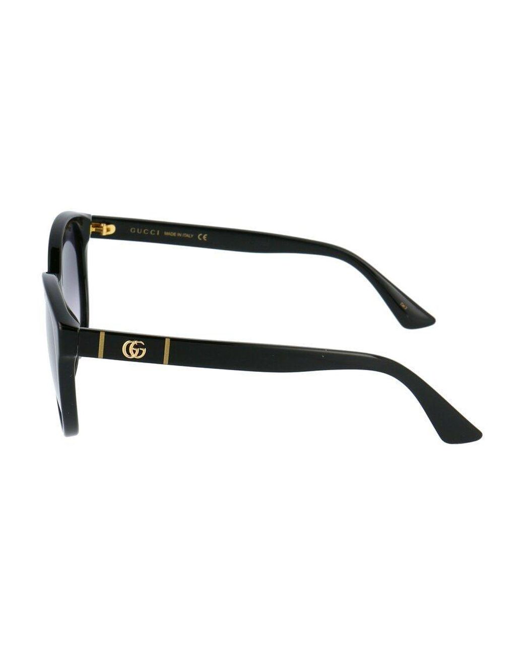 Gucci Blue Eyewear Round Frame Sunglasses