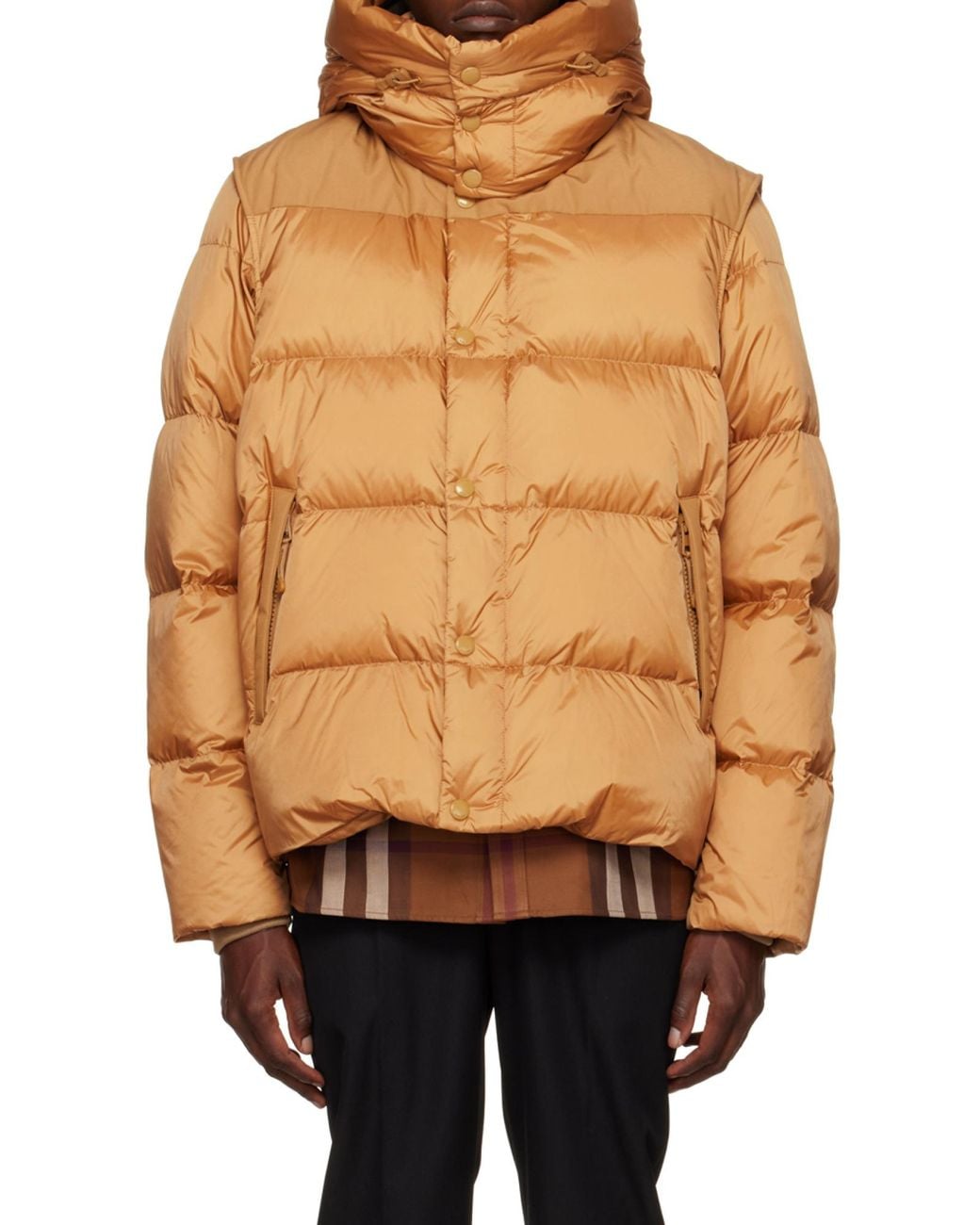 Burberry Natural Quilted Puffer Jacket for men