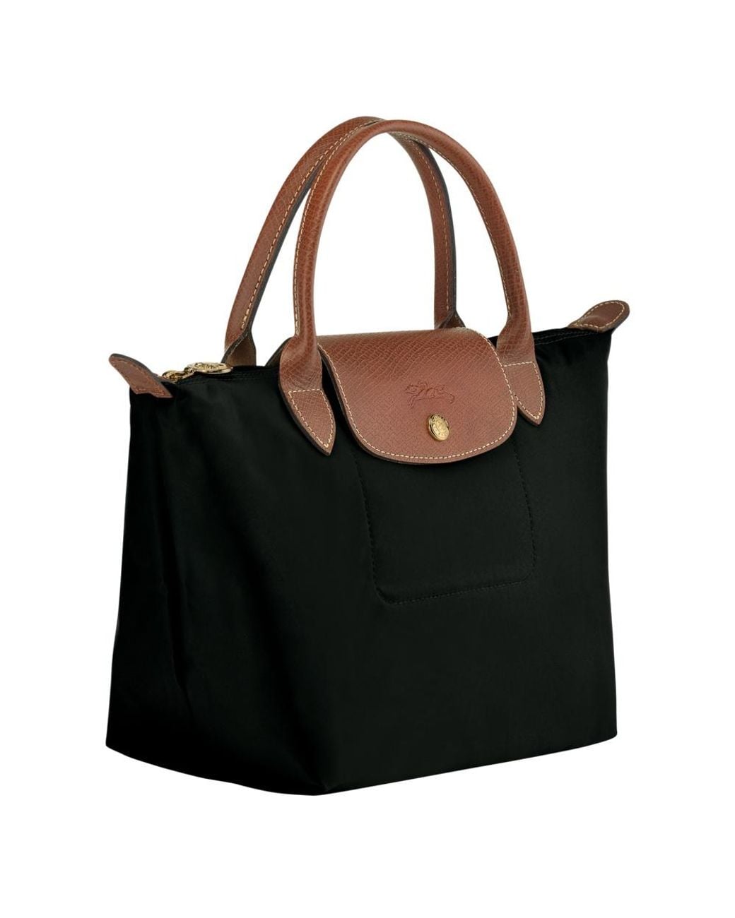 Longchamp Black Le Pliage S Top Handle Bag