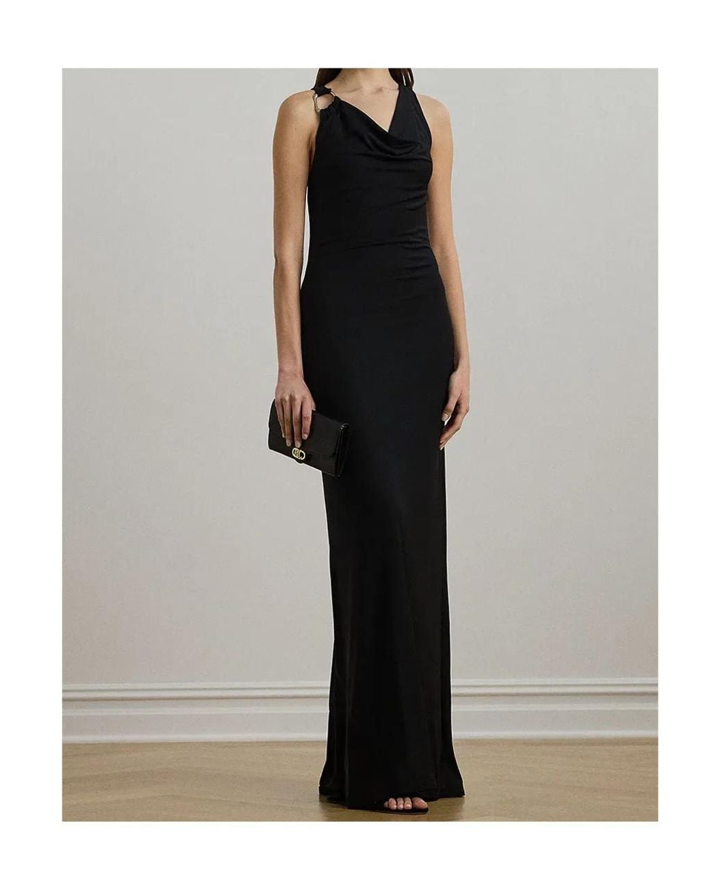 Ralph Lauren Blue Lauren Elkanah Sleeveless Gown Dress