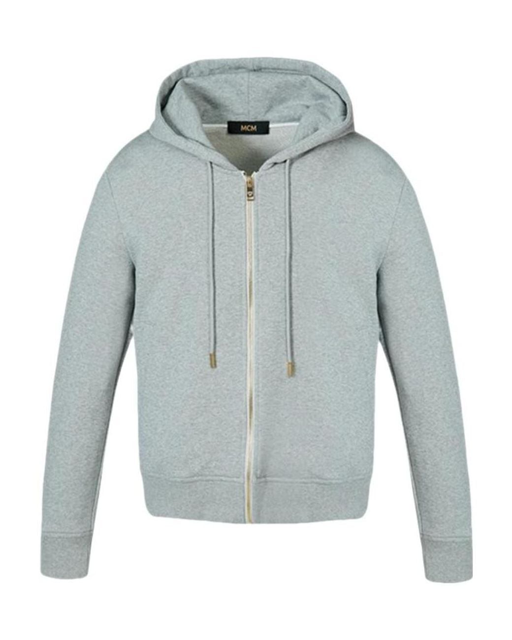 MCM Blue Hooded Casual Jacket