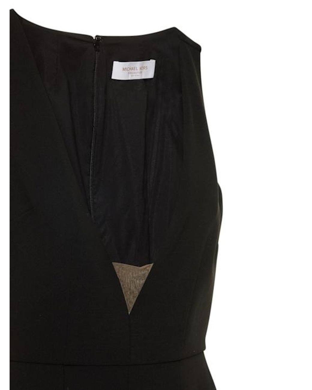 Michael Kors Black Oversized Jumpsuit With V-Neckline