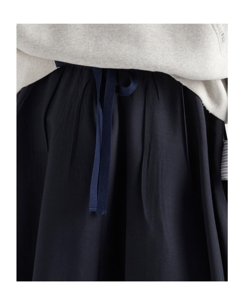 Prada Blue Mohair A-Line Skirt