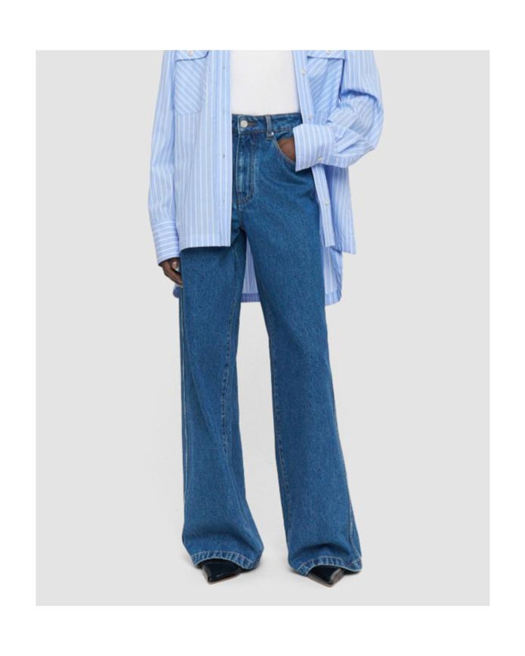 Joseph Blue Zamtam Wide-Leg Jeans