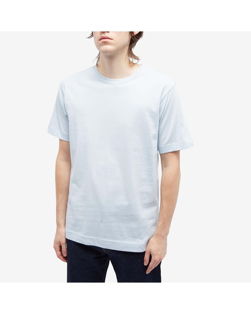 Dries Van Noten Blue Short-Sleeved T-Shirt for men