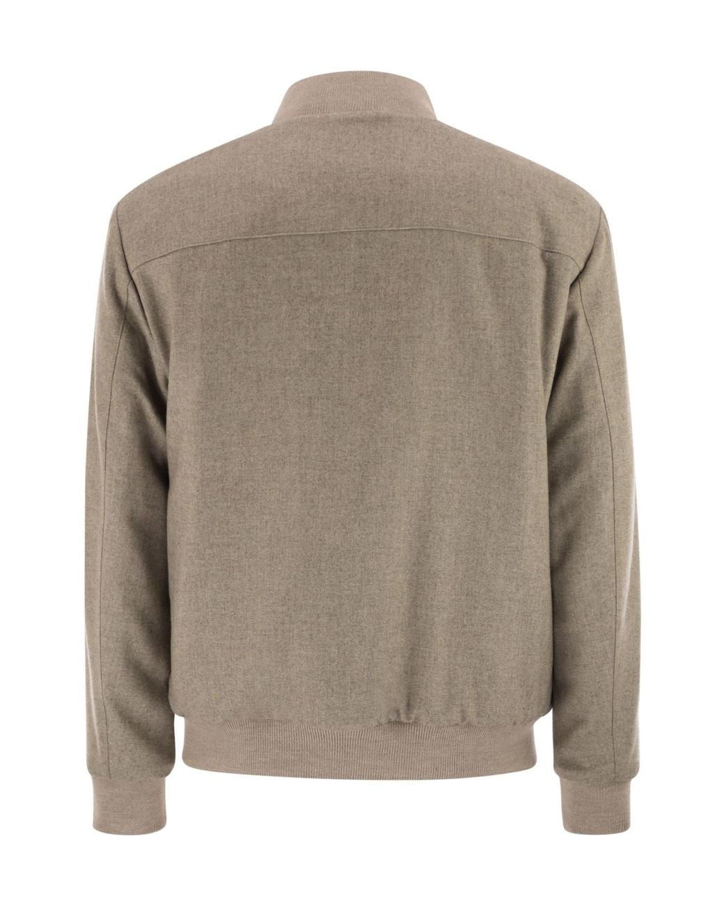 Fay Brown Suede Bomber Jacket for men