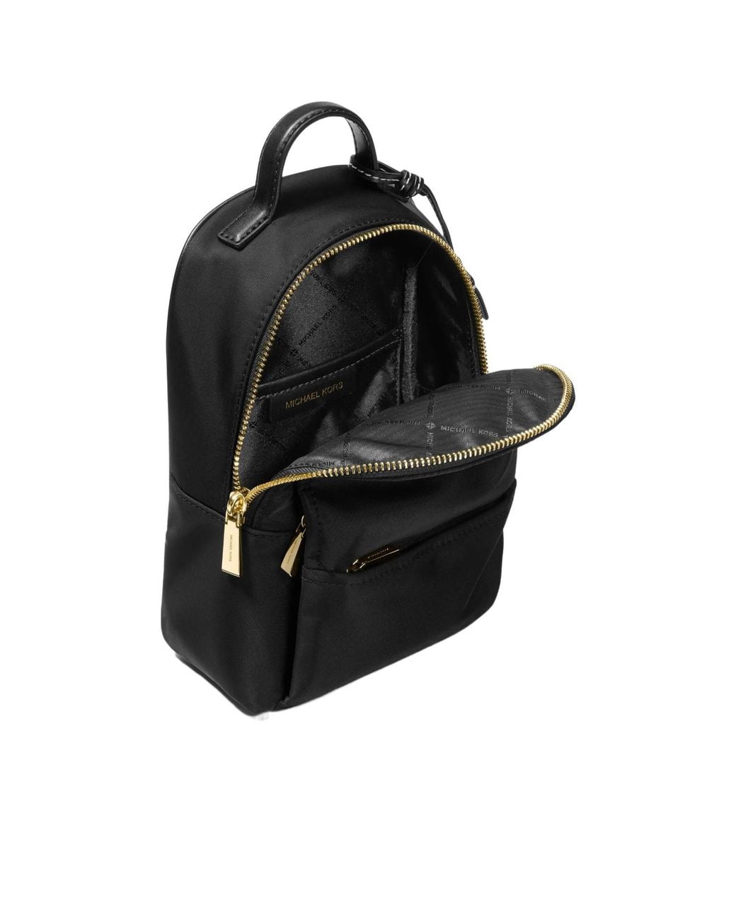 Michael Kors Black Logo Lettering Extra-Small Backpack