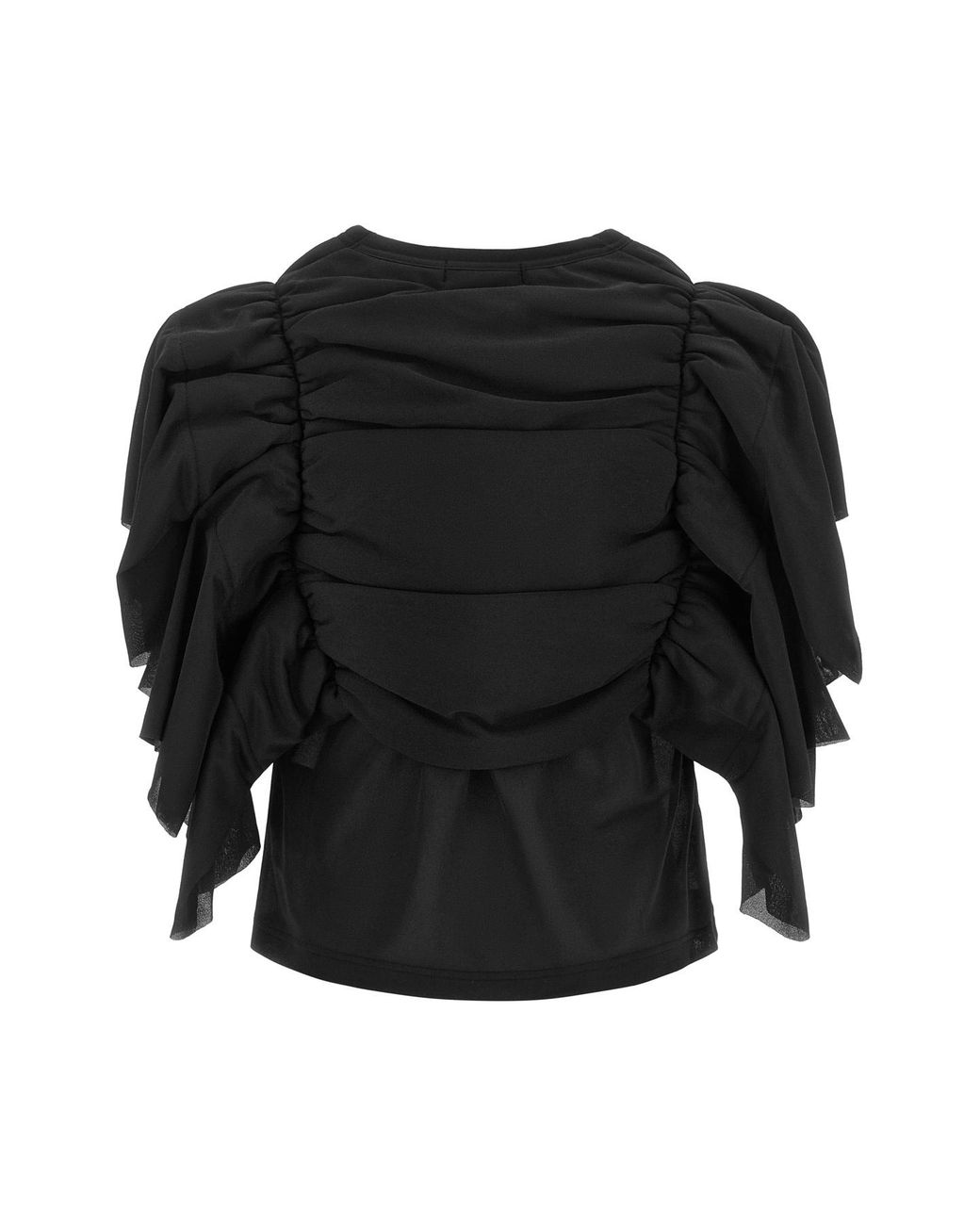Comme des Garçons Black Comme Des Garçons Ruffle Detailed Top