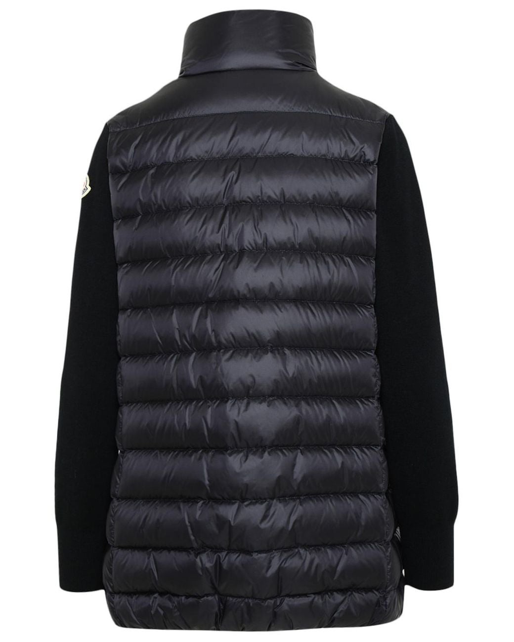 Moncler Black Logo Patch Down Jacket