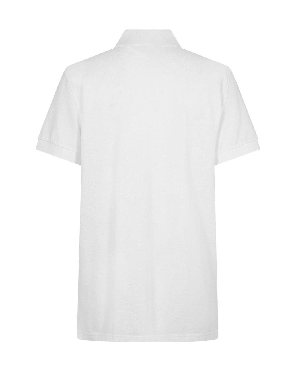 Boss White Logo Short-Sleeve Polo Shirt for men
