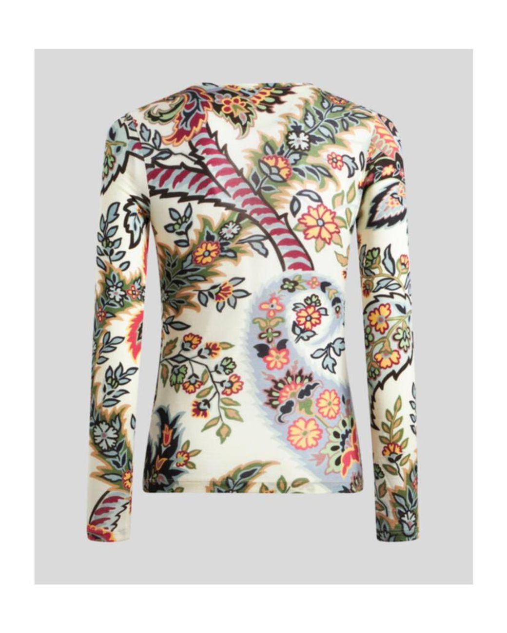 Etro Multicolor Paisley Jersey Top