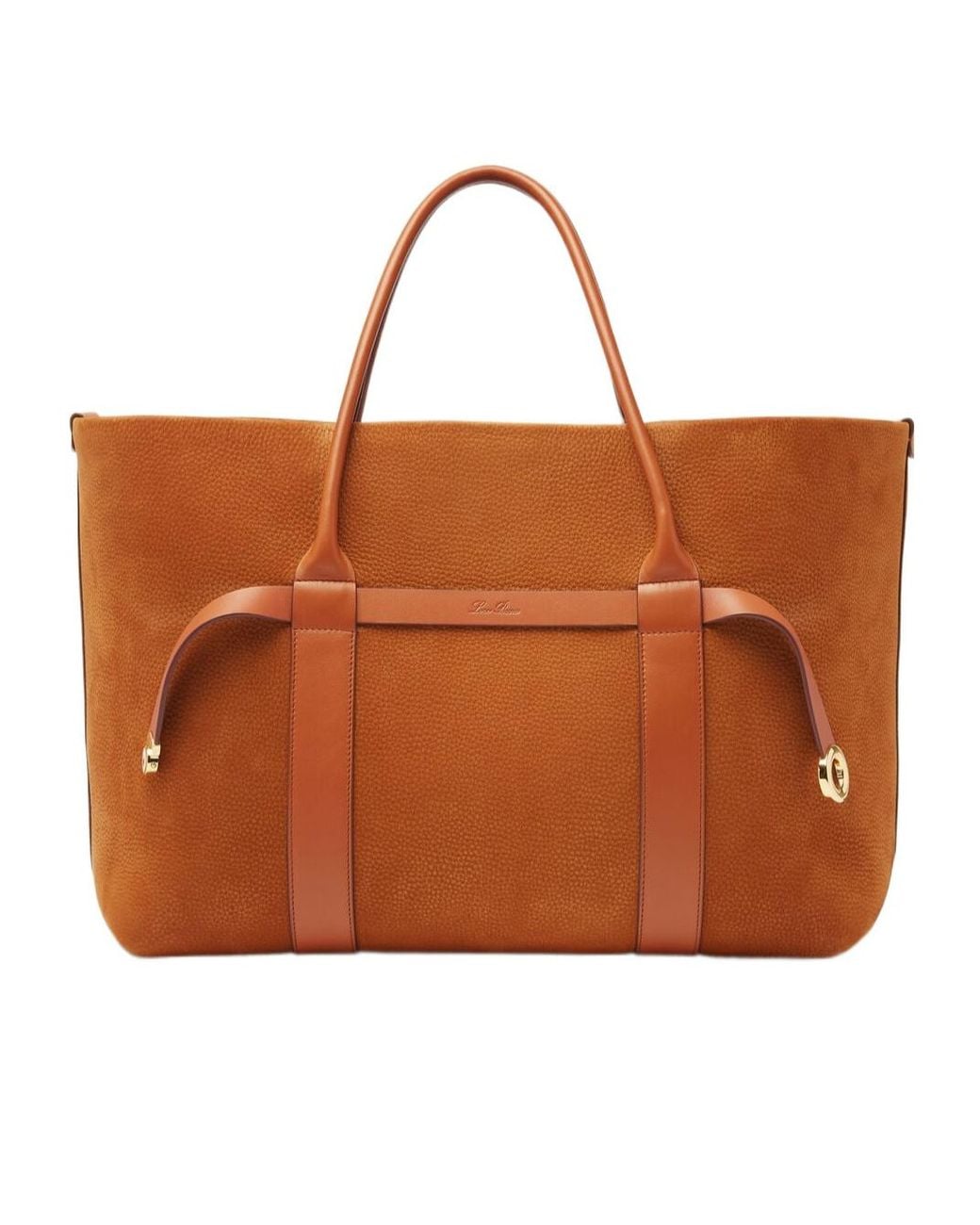 Loro Piana Brown Ghiera Large Shopper Bag