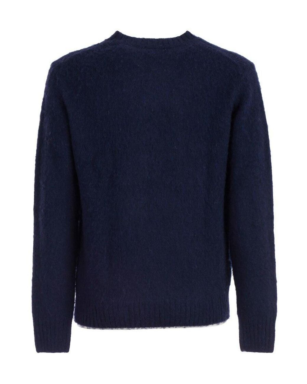 Aspesi Green Crewneck Knitted Sweater for men