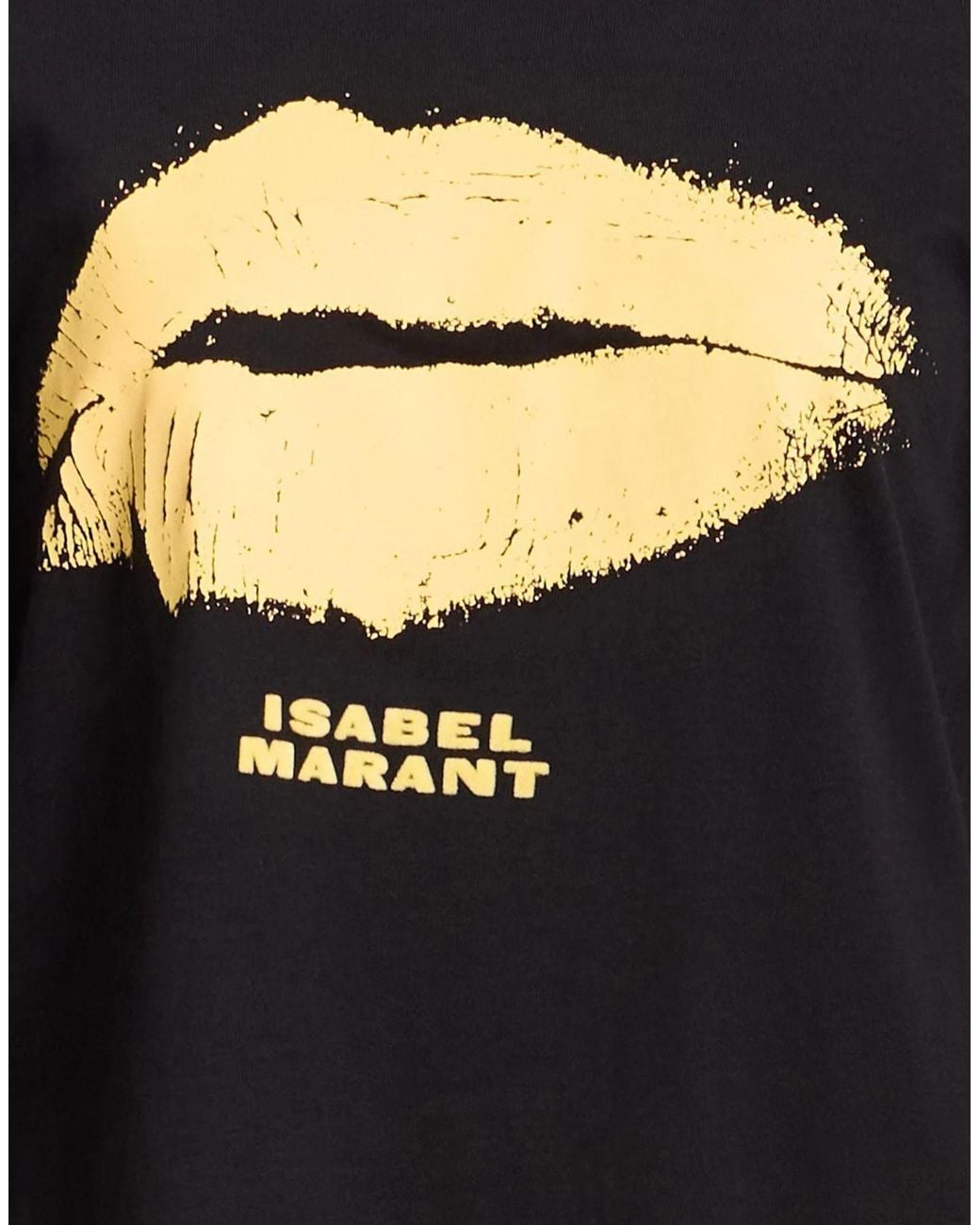 Isabel Marant Black Printed Short-Sleeve Tee