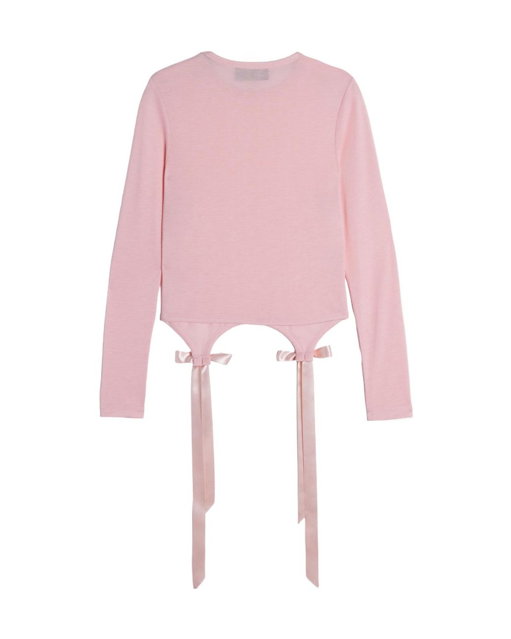 Simone Rocha Pink Bow Detail T-Shirt