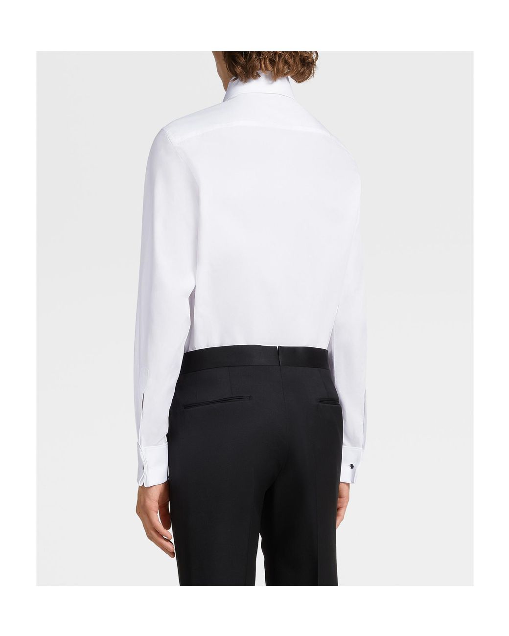 Zegna White Classic Buttoned Shirt for men