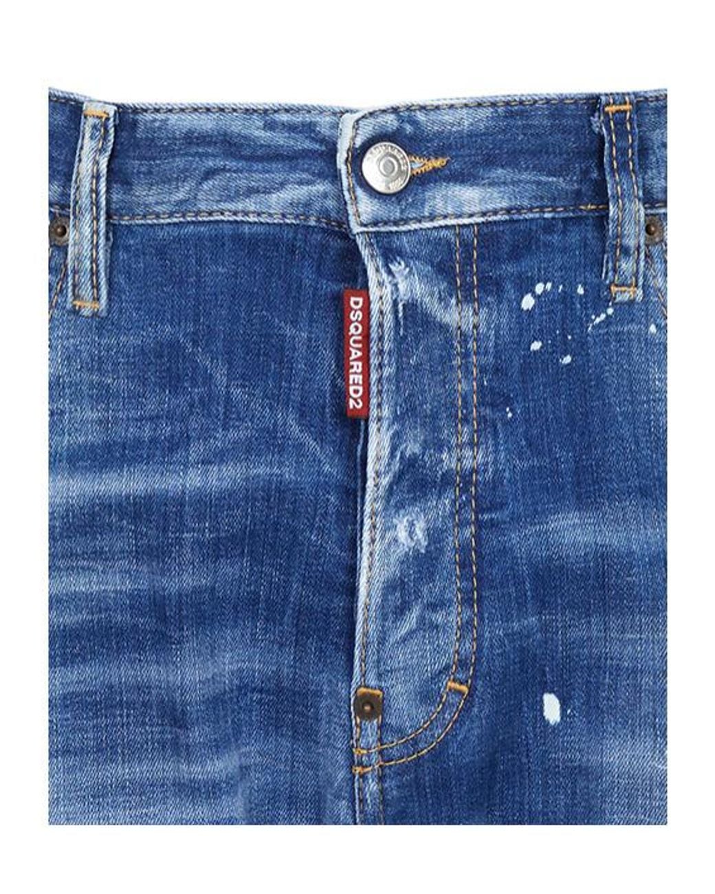 DSquared² Blue Jeans With Belt Loops for men