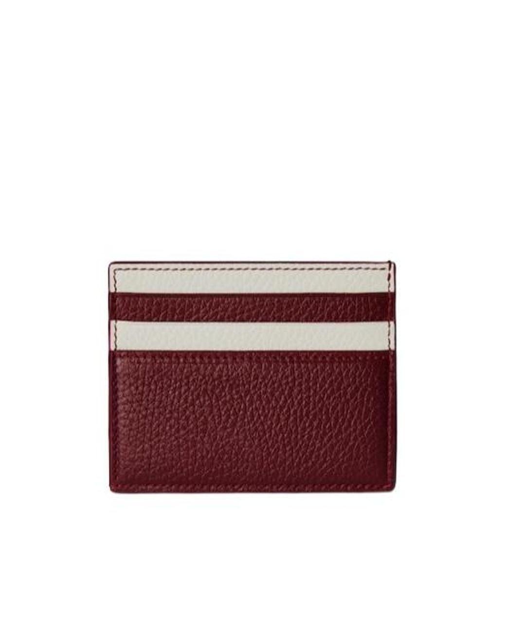 Gucci Red Two-Color Card Holder for men