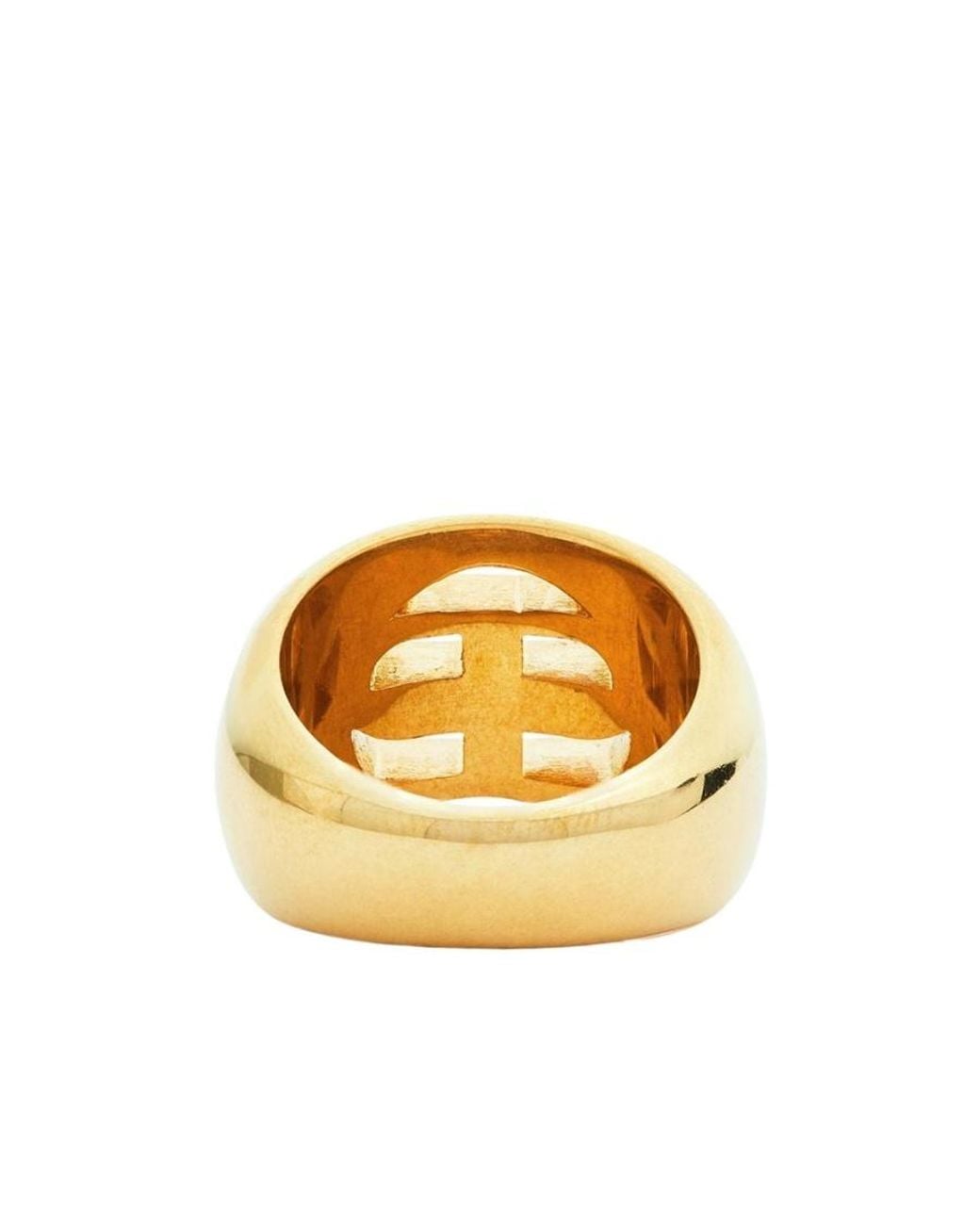 Balenciaga Metallic Signet Ring for men