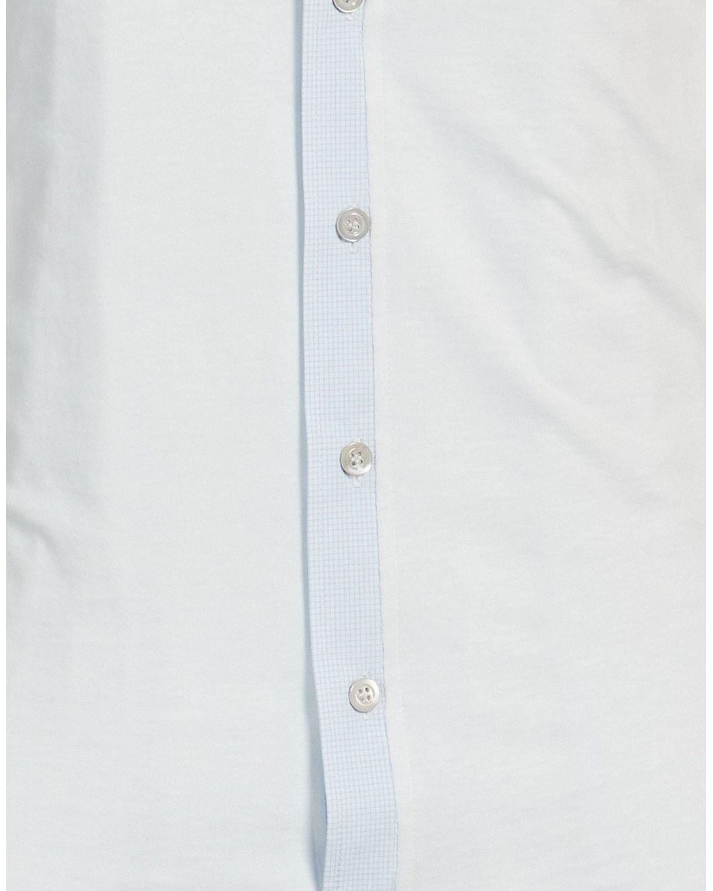 Maison Margiela White Two-Tone Long Sleeveless Shirt