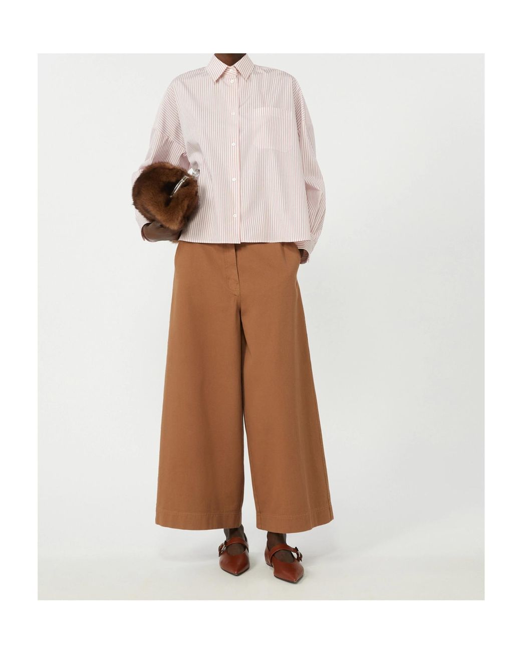 Weekend by Maxmara Pink Aureo Striped Button-Up Shirt