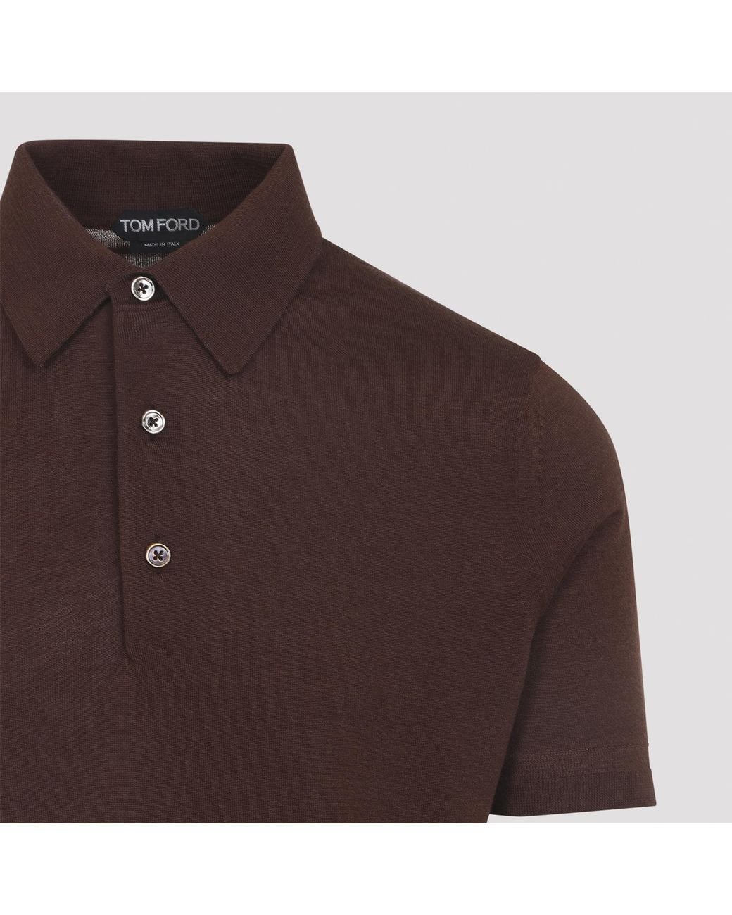 Tom Ford Brown Short-Sleeved Polo Shirt for men