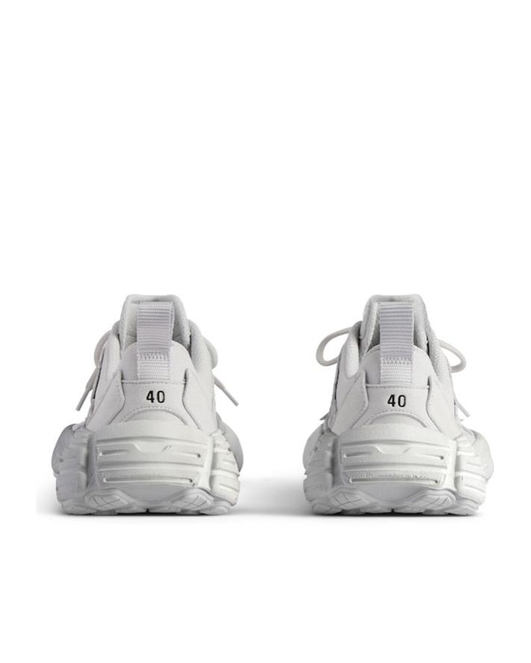 Balenciaga White Monday Lace-Up Sneakers